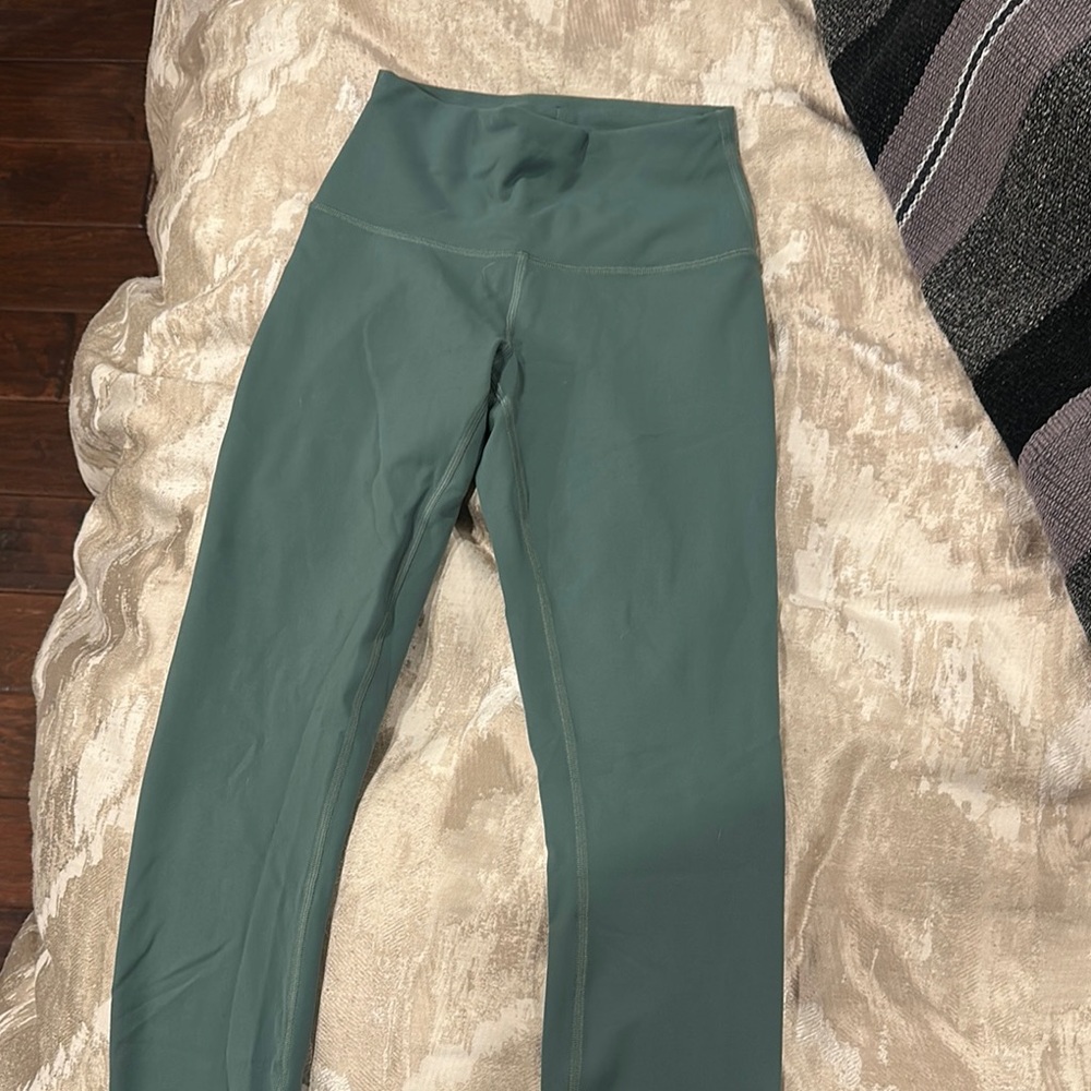 Lululemon Athletica Green High-Waisted Leggings